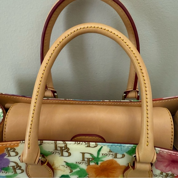 Dooney & Bourke Janine Signature Multi Floral Purse, EUC - Picture 5 of 16